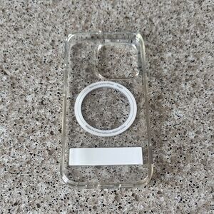 Spigen Transparent MagSafe Compatible Case with kickstand iPhone 15 pro